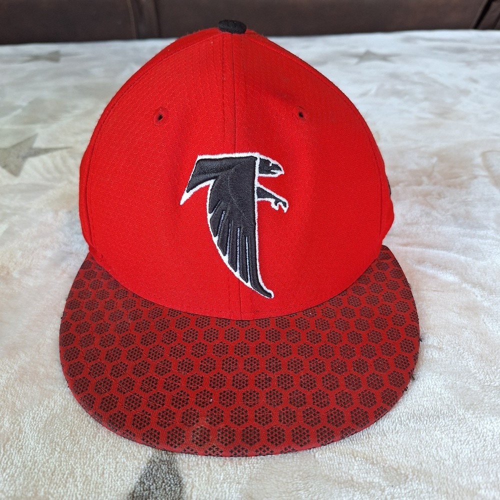 Atlanta Falcons New Era 59Fifty Hat Cap 6 7/8 NFL Logo On Back
